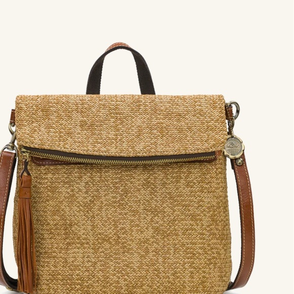 Patricia Nash Tan Backpack with Brown Accents